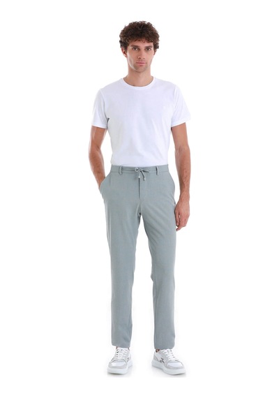 Hatemoğlu Gri Dinamik Fit Kareli Yandan Cepli Jogger Pantolon 29221024c006 140 Gri