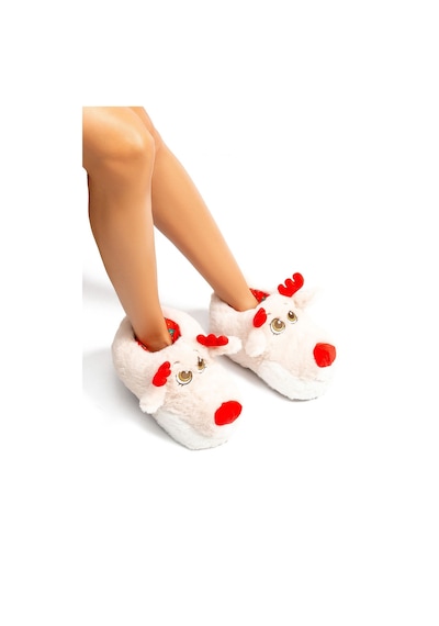 Twigy Betty Kadın Hayvanlı Panduf Bej 36/41 EE0531 Bej