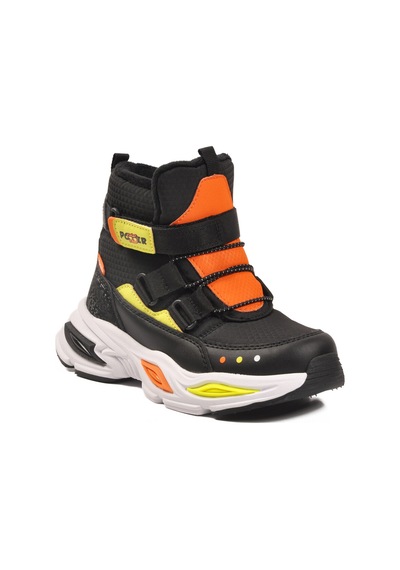 Pepino Siyah Cırtlı İçi Polarlı Soğuğa Dirençli Kaymaz Erkek Çocuk Bot 2087 F Siyah