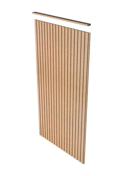 54x102 1 Adet Sidney Sütun Model Mdf Duvar Paneli Ham Boyanabilir Salon Koridor Mutfak Ham Mdf