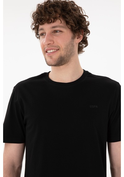 U.S. Polo Assn. Erkek Regular Fit Bisiklet Yaka Siyah Basic Tişört 50305928-VR046