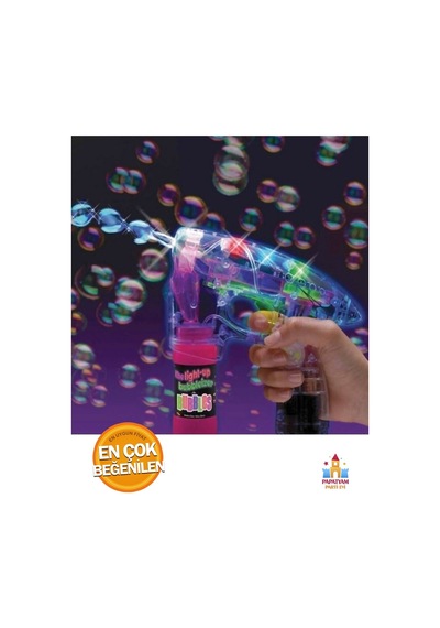 Oyuncak Baloncuk Yapma Silahı - Eğlenceli Köpük Tabancası Seti