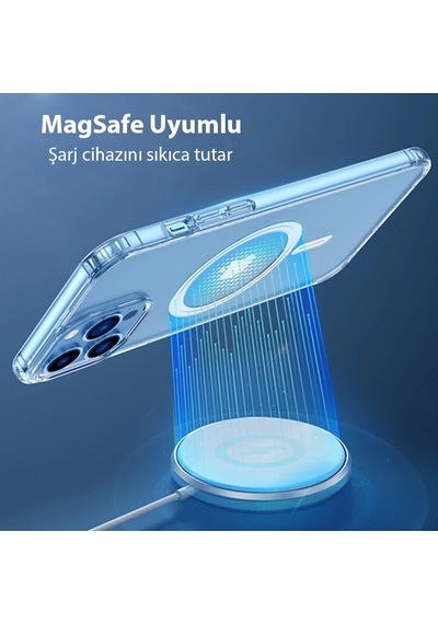 Dux Ducis Clin Mag Series İphone 12 Pro Max 6.7 Magsafe Uyumlu Manyetik Silikon Kılıf- 5775 Çok Renkli