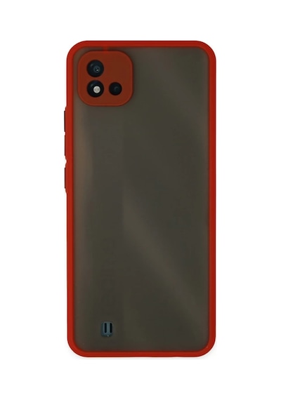Realme C11 2021 Uyumlu Kılıf Montreal Silikon Kapak - Kırmızı