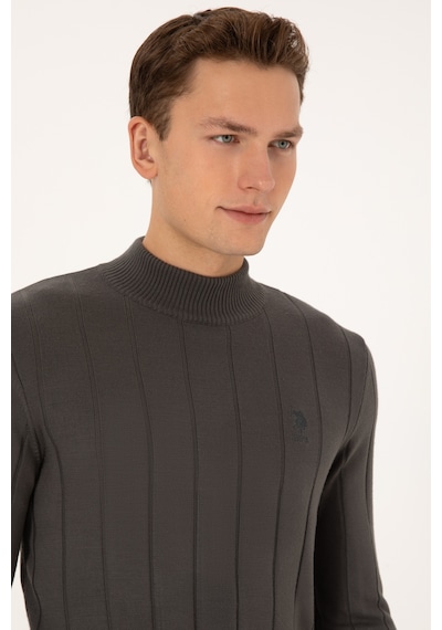 U.s. Polo Assn. Erkek Gri Kazak /triko 50315019-vr024 Grı