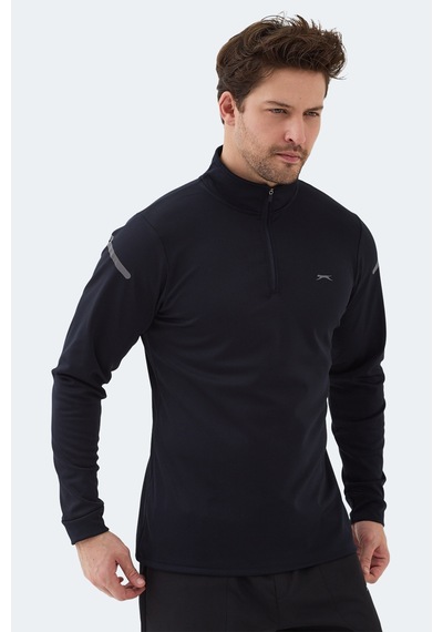 Slazenger Intımate I Erkek Dik Yaka Fermuarlı Lacivert Sweatshırt Lacivert