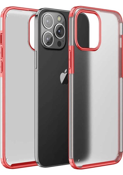 Apple Uyumlu iPhone 13 Pro Max Volks Kapak-kırmızı