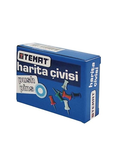 Temat 180 Renkli Harita Çivisi 1