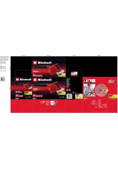Einhell TE-CB 18/180 Li, Akülü Üfleme Seti (2,5 Ah Akü ve Şarj Cihazı Dahildir)