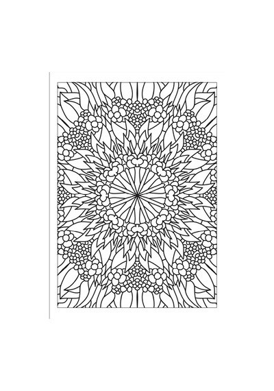 Çocuklar İçin Süper Mandala Boyama Kitabı