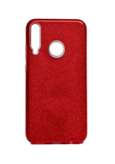 Huawei P40 Lite E Kılıf Zore Shining Silikon Kırmızı