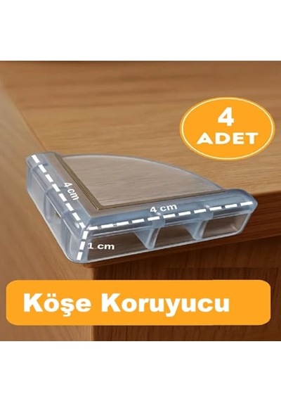 Çocuk Güvenlik Seti 16 Parça Çekmece Dolap Kilidi, Köşe Koruyucu,kapı Stoperi Ve Priz Koruyucu Seti Set1 Çok Renkli