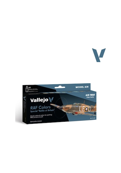 Vallejo 71144 8x18 Ml. Raf Colors Special Battle Of Britain Model Air Serisi Model Boyası Seti Renkli