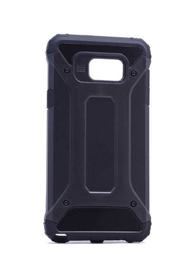 Noktaks - Samsung Galaxy Uyumlu S7 Edge - Kılıf Çift Katman Zırh Tank Crash Military Kapak - Rose Gold