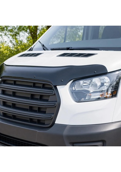 Ford Transit 2019-2026 Abs Ön Kaput Rüzgarlığı Kaput Koruma Taş Ve Böcek Önleyici Parlak Siyah - Kutulu Gönderim