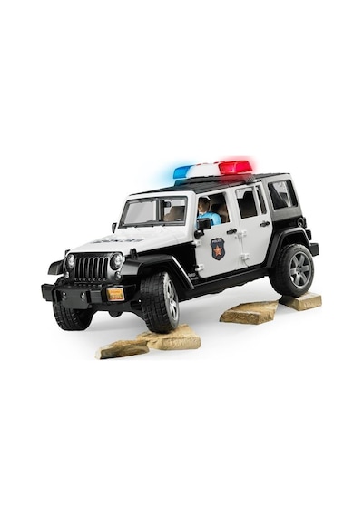 Bruder Jeep Wrangler U.r. Polis Aracı ve Memur 02526