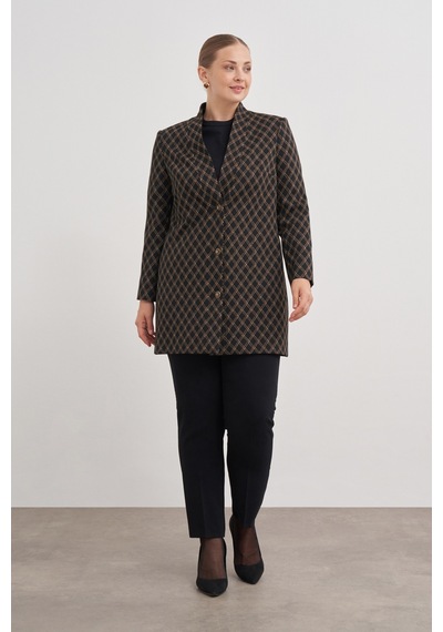 Aker 24aw18188112 Büyük Beden Kap 24aw18188112 007 Kahverengi Kahverengi