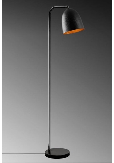 Mylights Retro Rustik Mat Siyah  Köşe Lambası Lambader