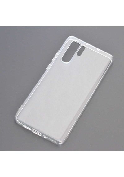 Huawei P30 Pro Kılıf Zore Süper Silikon Kapak-Renksiz