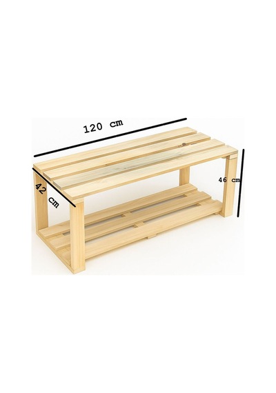 Çok Amaçlı Ahşap Bench Kahverengi Kahverengi