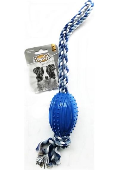Doglife Diş İpli Tırtıklı Kauçuk Top Köpek Oyuncağı 40 CM