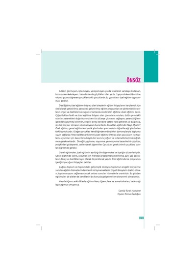 Özel Eğitimde Özel Etkinlikler - Cemile Turan Hamarat -  Feyzan Tomur Erdoğan - Eğiten Kitap