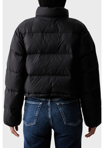 Calvin Klein Kapitoneli Su İtici Dik Yaka Şişme Mont Lv047h503gub1 Kadın Mont Lv047h503g Ub1 Siyah