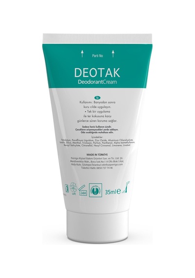 Deotak Fresh Mentol Ferahlığı Krem Deodorant 2 x 35 ML