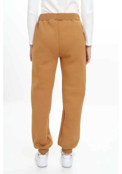 Kız Çocuk Nakış Baskılı Beli Paçası Ribanalı Cepli Basic Jogger Eşofman Altı 3 İplik Şarddonlu Kahverengi Kız Çocuk Nakış Baskılı Beli Paçası Ribanalı Cepli Basic Jogger Eşofman Altı 3 İplik Şarddonlu Kahverengi