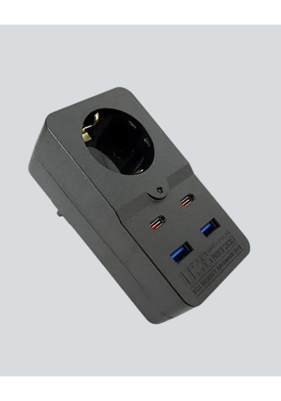 Cosmotex Tip Akım Koruma Prizi 10a 2500w Usb Type C Destekli