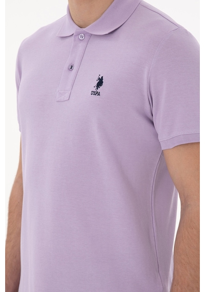 U.S. Polo Assn. Erkek Slim Fit Polo Yaka Lila Basic Tişört 50298041-VR034 U.S. Polo Assn. Erkek Slim Fit Polo Yaka Lila Basic Tişört 50298041-VR034