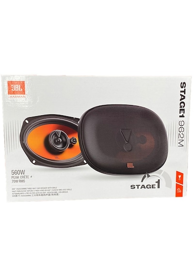 Jbl Stage1 962m-560w Max-70w Rms-kaliteli-profesyonel-3 Yollu- 6x9" Oval Coaxial Hoparlör-kapaklıdır
