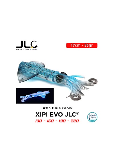 Jlc Xipi Evo Yedek Gövde 17cm 53gr 03 Blue Glow Silikon Kalamar