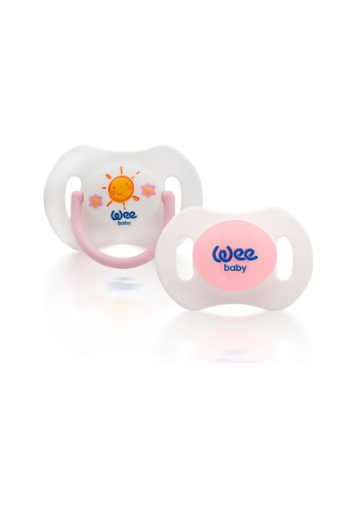 Wee Baby 2'li Gece Gündüz Emzik No:1 Kutu ve Band Seti Pembe