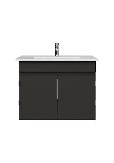 Creavit Flexio 65 Cm Katlanabilir Banyo Dolabı Antrasit Set