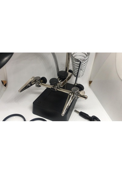 Büyüteçli 3. El Kart Tutuculu Havya Standı Zd 126-3 (Mg 16129C)