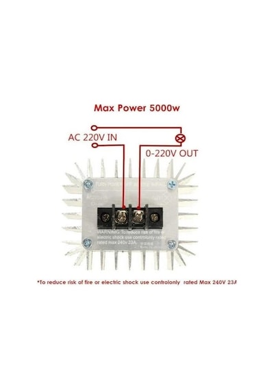 Electroon Ac 220v 5000w Motor Dimmer Hız Kontrol Kartı