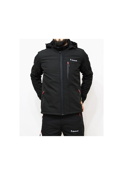 Mudwill Softshell Erkek Mont Ceket Siyah