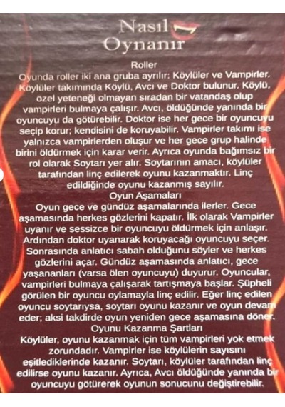 Vampir Köylü Rol Yapma Ve Cesaret Oyunu - Eğlenceye Hazır Mısın Vampiri Bulabilecek Misin
