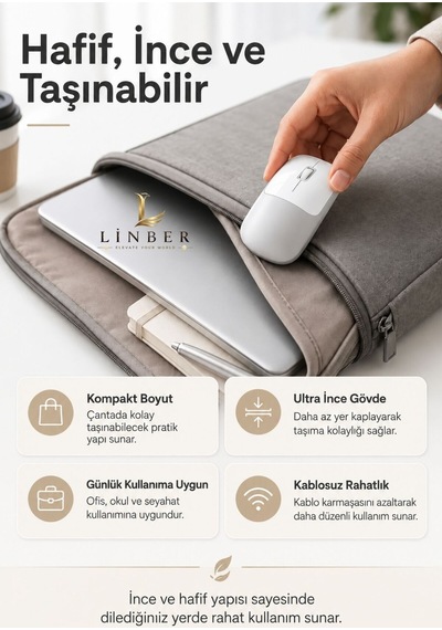 Şarjlı Kablosuz Gri Mouse Bluetooth + 2.4g Çift Modlu Type-c Şarjlı Sessiz Tuşlu Ergonomik Optik 1200/1600 Dpı Taşınabilir Mouse Çok Renkli Diğer Şarjlı Kablosuz Gri Mouse Bluetooth + 2.4g Çift Modlu Type-c Şarjlı Sessiz Tuşlu Ergonomik Optik 1200/1600 Dpı Taşınabilir Mouse Çok Renkli Diğer