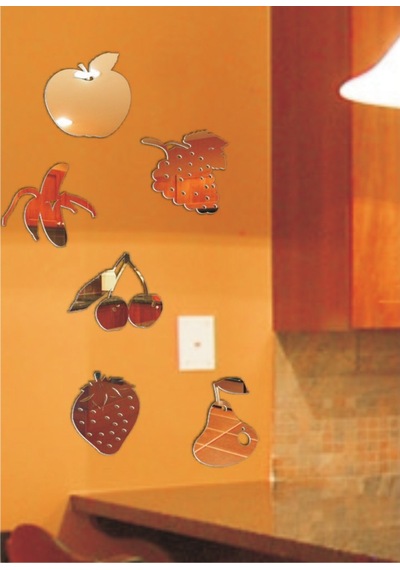 M3 Decorium Meyveler Dekoratif Ayna Gümüş
