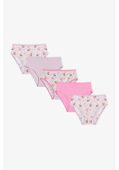 Penti Kız Çocuk Mermaids Unicorn Desenli 5li Slip Külot Çok Renkli