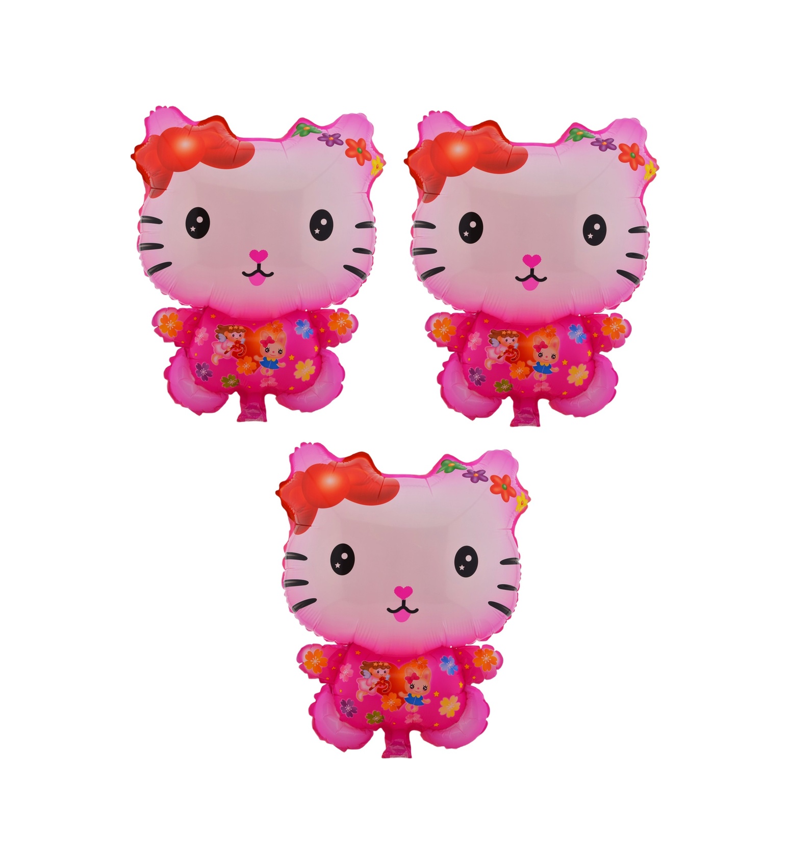 Hello Kitty 3 Adet Büyük Boy 43cmx55cm Folyo Balon (Helyum) No:12