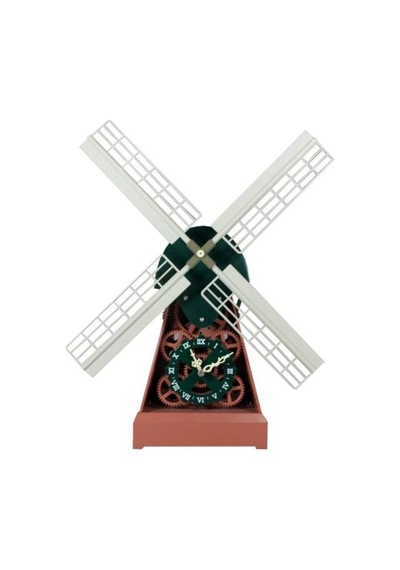 Çark SaatlerMKC Değirmen Masa Saati-40*37*15 CM