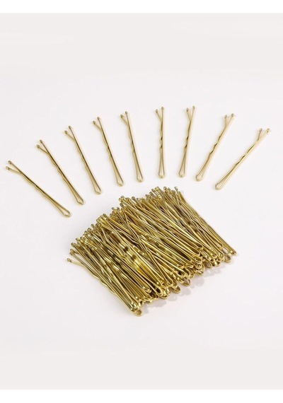 Dayanıklı Tel Toka Saç Klipsi, Tek Ebat, 100'lü Dayanıklı Tel Toka Saç Aksesuarı, Gold