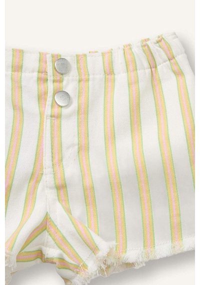 Defacto Gabardin Şort Kız Bebek H6572a526hsyl273 Sarı-yl273