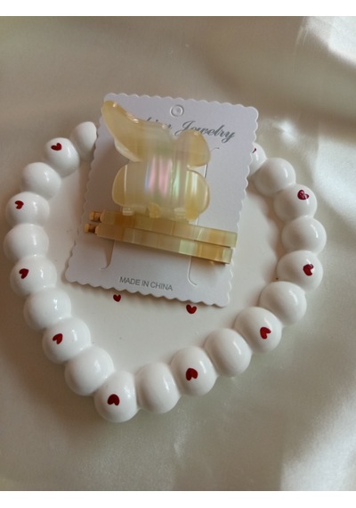 3lü Set Kemik Kıstırmalı Toka Çok Renkli