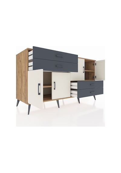 Kronos Konsol 3 Raflı 4 Çekmeceli 4 Kapaklı 176x59x99 Çam-aytaşı/ Çam-aytaşı/antrasit Kronos Konsol 3 Raflı 4 Çekmeceli 4 Kapaklı 176x59x99 Çam-aytaşı/ Çam-aytaşı/antrasit