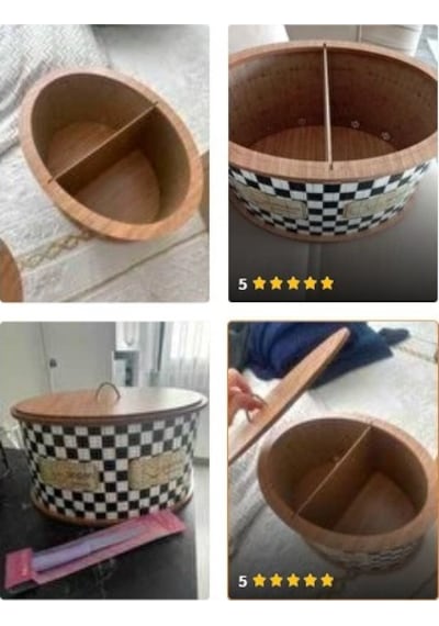 Qerhome Ahşap Bölmeli Patates Soğanlık Büyük Boy Patates Soğan Kovası Lüks Sebzelik Sepeti Ahşap