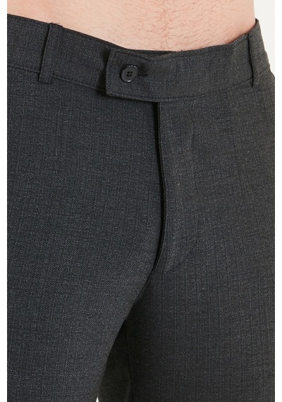 Buratti Normal Bel Regular Fit Düz Paça Pantolon Erkek Pantolon 6843702 Füme